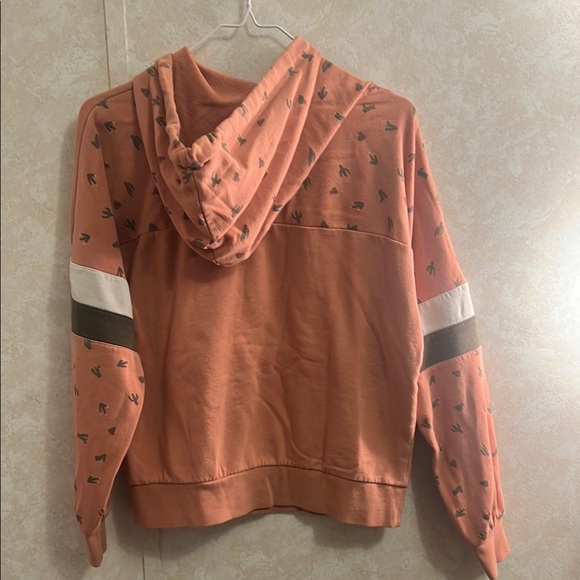 Women's Peach with Cactus Hoodie - Picture 5 of 6